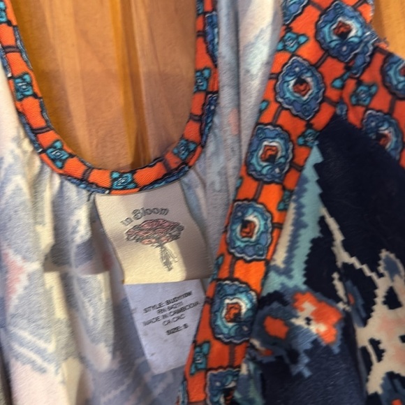 In Bloom Navy Patterned Nightgown size small EUC - Picture 2 of 3